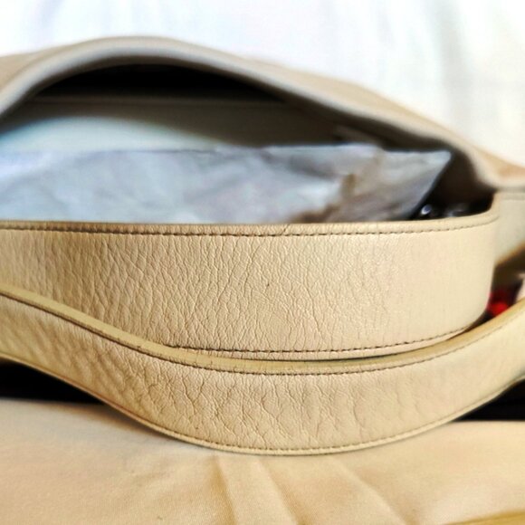 Coach Vintage Rugby Stripe Leather Duffle Sac Bucket Bag w/Matching Wristlet EUC - Picture 5 of 16